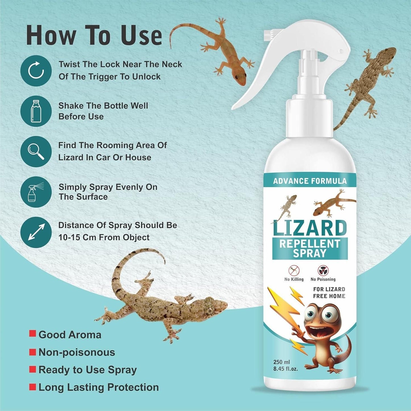 Lizard Repellent Spray for Home