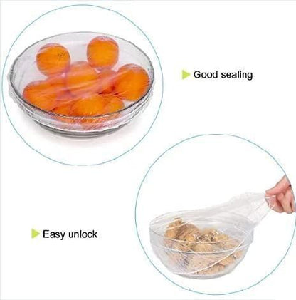 FreshSeal Reusable Elastic Food Covers (Pack of 100)