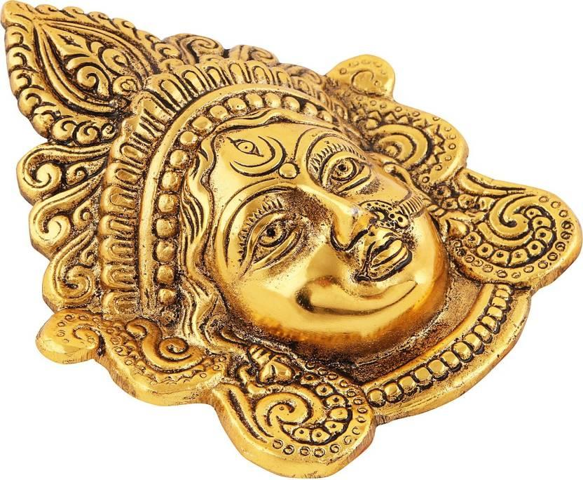 Ambika Durga Face Wall Hanging Metal Idol Showpiece