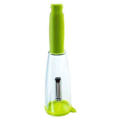 Multifunction Peeler for Vegetables and Fruits With Storage Container