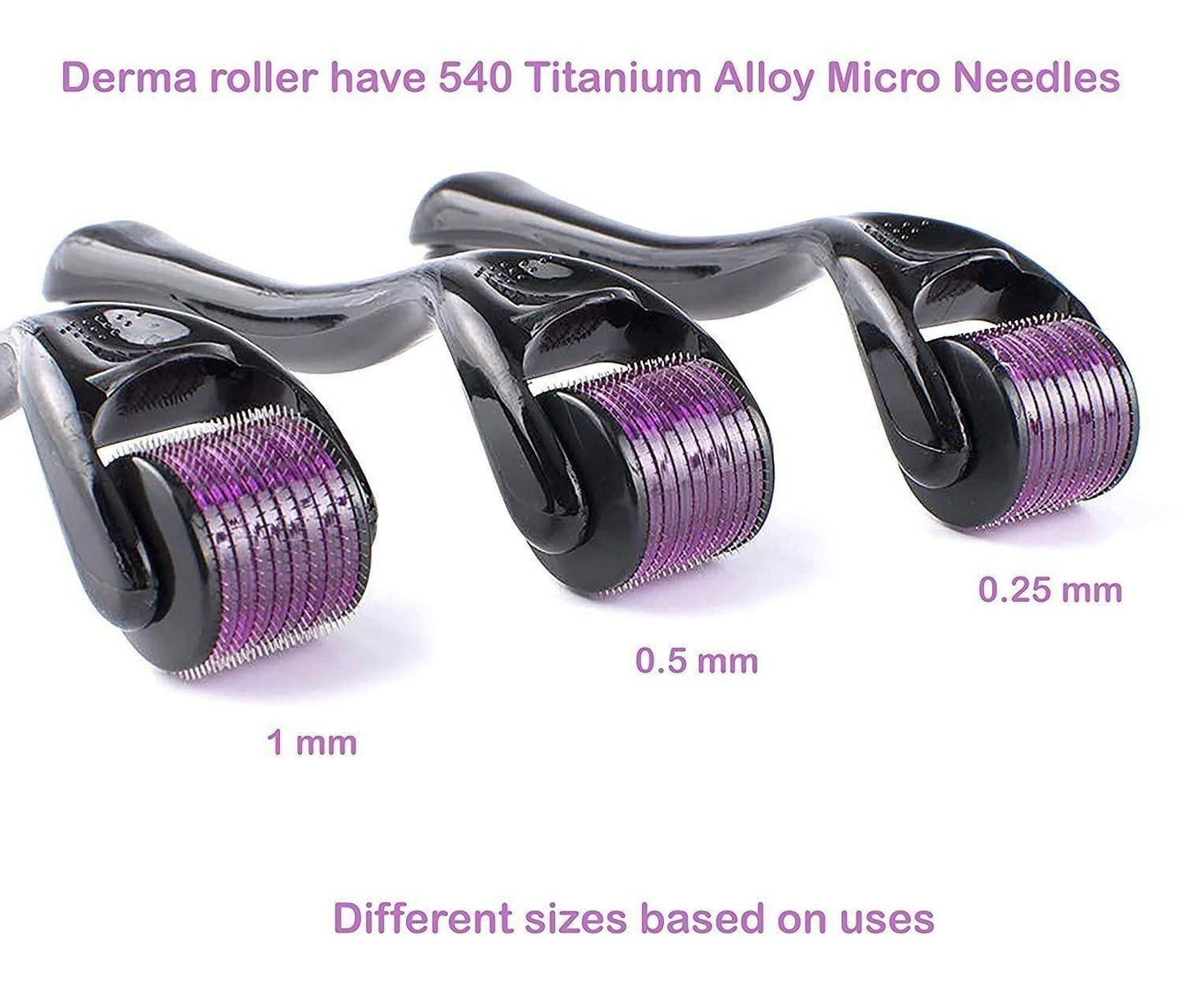 Derma Roller 0.5mm for Hair regrowth & Acne Scar Treatment for Men & Women