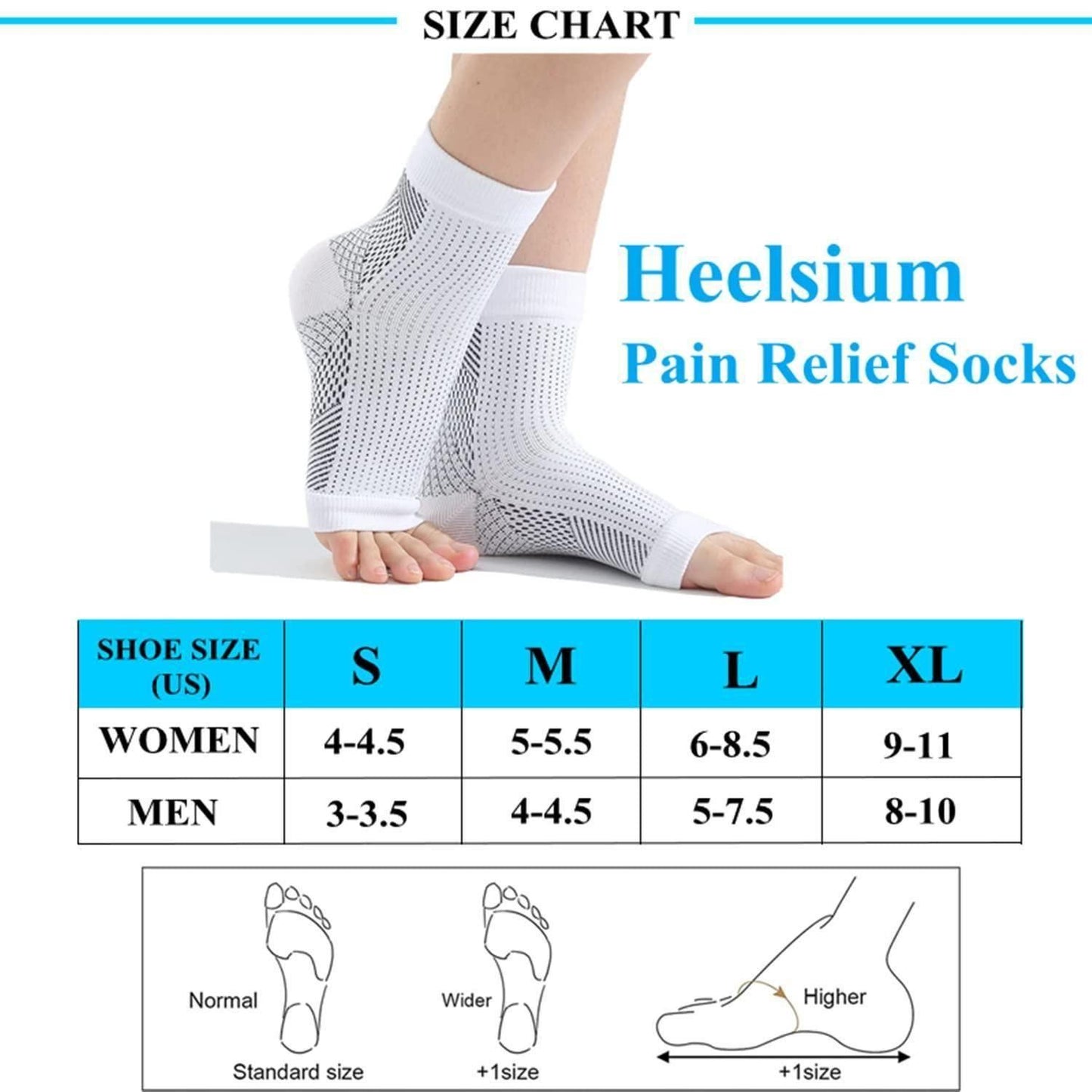 Neuropathy Socks for Pain Relief in Swollen Feet and Ankles