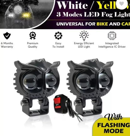 Owl Design Motorcycle LED Headlight